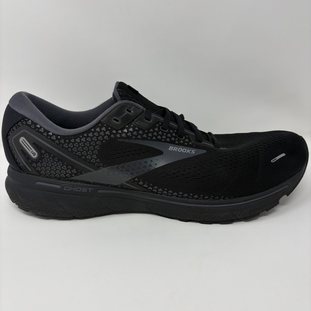 Brooks Ghost 14 Mens Size 15 Black Athletic Running Shoes (1103691D020)